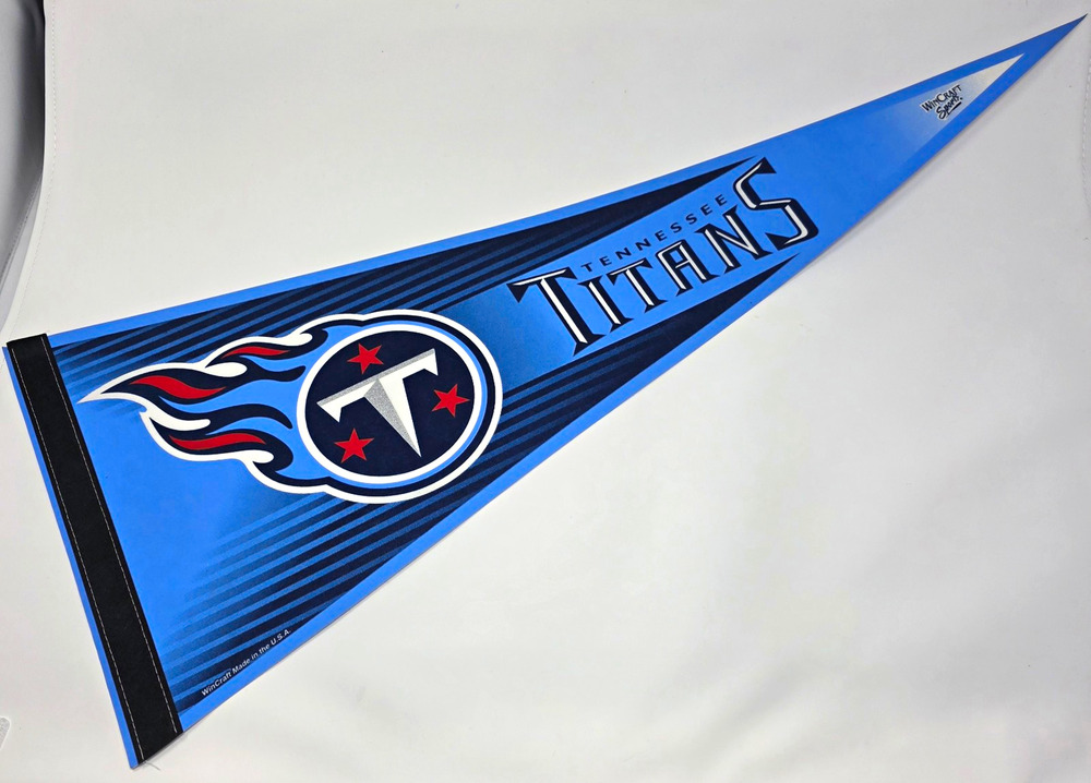 WinCraft Tennessee Titans NFL Football Team Pennant Flag Blue Black White Red